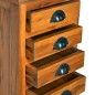 vidaXL Schrank mit 10 Schubladen 35x30x120 cm Teak Massivholz vidaXL Schrank mit 10 Schubladen 35x30x120 cm Teak Massivholz