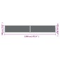 vidaXL Seitenmarkise Ausziehbar Anthrazit 180x1200 cm vidaXL Seitenmarkise Ausziehbar Anthrazit 180x1200 cm