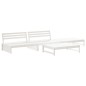 vidaXL 4-tlg. Garten-Lounge-Set mit Kissen Weiß Massivholz vidaXL 4-tlg. Garten-Lounge-Set mit Kissen Weiß Massivholz