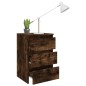 vidaXL Nachttisch Räuchereiche 40x35x62,5 cm Holzwerkstoff vidaXL Nachttisch Räuchereiche 40x35x62,5 cm Holzwerkstoff