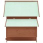 vidaXL Hühnerstall Mokka und Weiß 152x96x110 cm Massivholz Tanne vidaXL Hühnerstall Mokka und Weiß 152x96x110 cm Massivholz Tanne