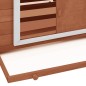 vidaXL Hühnerstall Mokka und Weiß 152x96x110 cm Massivholz Tanne vidaXL Hühnerstall Mokka und Weiß 152x96x110 cm Massivholz Tanne
