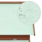 vidaXL Hühnerstall Mokka und Weiß 152x96x110 cm Massivholz Tanne vidaXL Hühnerstall Mokka und Weiß 152x96x110 cm Massivholz Tanne