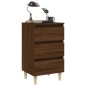 vidaXL Nachttische mit Massivholz-Beinen 2 Stk. Braun Eiche 40x35x69cm vidaXL Nachttische mit Massivholz-Beinen 2 Stk. Braun Eiche 40x35x69cm
