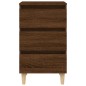 vidaXL Nachttische mit Massivholz-Beinen 2 Stk. Braun Eiche 40x35x69cm vidaXL Nachttische mit Massivholz-Beinen 2 Stk. Braun Eiche 40x35x69cm