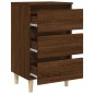 vidaXL Nachttische mit Massivholz-Beinen 2 Stk. Braun Eiche 40x35x69cm vidaXL Nachttische mit Massivholz-Beinen 2 Stk. Braun Eiche 40x35x69cm