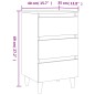 vidaXL Nachttische mit Massivholz-Beinen 2 Stk. Braun Eiche 40x35x69cm vidaXL Nachttische mit Massivholz-Beinen 2 Stk. Braun Eiche 40x35x69cm