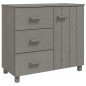 vidaXL Sideboard HAMAR Hellgrau 90x40x80 cm Massivholz Kiefer vidaXL Sideboard HAMAR Hellgrau 90x40x80 cm Massivholz Kiefer