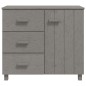 vidaXL Sideboard HAMAR Hellgrau 90x40x80 cm Massivholz Kiefer vidaXL Sideboard HAMAR Hellgrau 90x40x80 cm Massivholz Kiefer