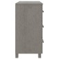 vidaXL Sideboard HAMAR Hellgrau 90x40x80 cm Massivholz Kiefer vidaXL Sideboard HAMAR Hellgrau 90x40x80 cm Massivholz Kiefer