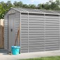 vidaXL Gerätehaus Hellgrau 191x640x198 cm Verzinkter Stahl vidaXL Gerätehaus Hellgrau 191x640x198 cm Verzinkter Stahl