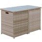 vidaXL 3-tlg. Bistro-Set mit Auflagen Poly Rattan Beige vidaXL 3-tlg. Bistro-Set mit Auflagen Poly Rattan Beige