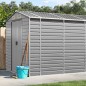vidaXL Gerätehaus Hellgrau 191x725x198 cm Verzinkter Stahl vidaXL Gerätehaus Hellgrau 191x725x198 cm Verzinkter Stahl