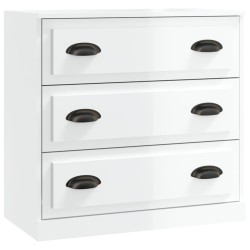vidaXL Sideboard Hochglanz-Weiß 70x35,5x67,5 cm Holzwerkstoff