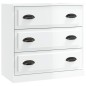vidaXL Sideboard Hochglanz-Weiß 70x35,5x67,5 cm Holzwerkstoff vidaXL Sideboard Hochglanz-Weiß 70x35,5x67,5 cm Holzwerkstoff