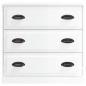 vidaXL Sideboard Hochglanz-Weiß 70x35,5x67,5 cm Holzwerkstoff vidaXL Sideboard Hochglanz-Weiß 70x35,5x67,5 cm Holzwerkstoff