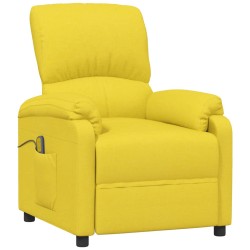 vidaXL Massagesessel Hellgelb Stoff
