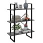 vidaXL Bücherregal Grau 80x30x105 cm Holzwerkstoff vidaXL Bücherregal Grau 80x30x105 cm Holzwerkstoff