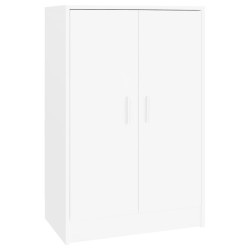 vidaXL Schuhschrank Weiß 60x35x92 cm Holzwerkstoff