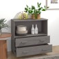 vidaXL Sideboard HAMAR Hellgrau 85x35x80 cm Massivholz Kiefer vidaXL Sideboard HAMAR Hellgrau 85x35x80 cm Massivholz Kiefer