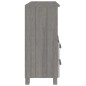 vidaXL Sideboard HAMAR Hellgrau 85x35x80 cm Massivholz Kiefer vidaXL Sideboard HAMAR Hellgrau 85x35x80 cm Massivholz Kiefer