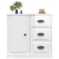 vidaXL Sideboard Hochglanz-Weiß 70x35,5x67,5 cm Holzwerkstoff vidaXL Sideboard Hochglanz-Weiß 70x35,5x67,5 cm Holzwerkstoff