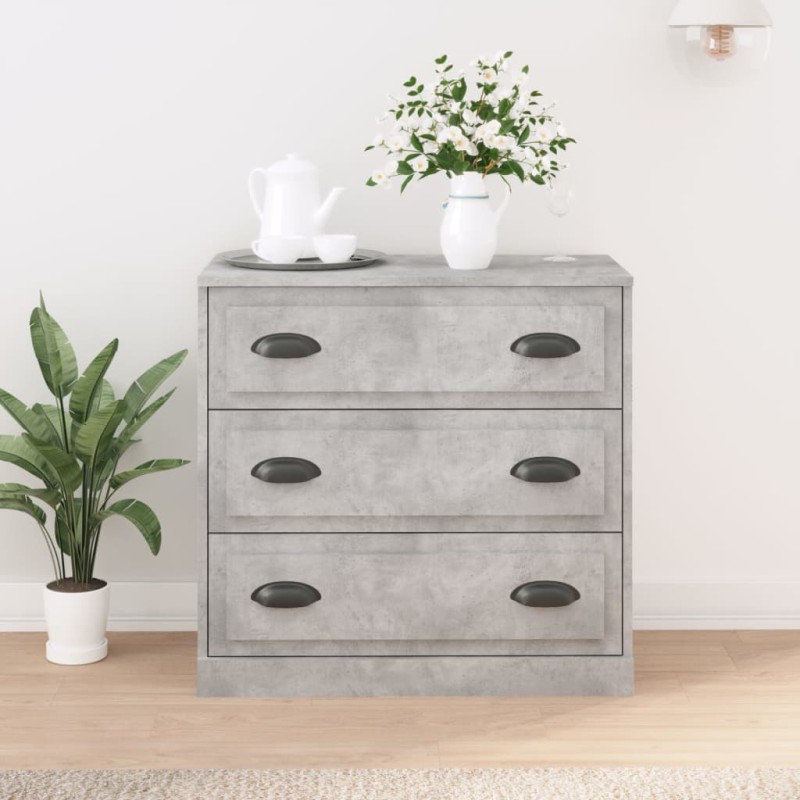 vidaXL Sideboard Betongrau 70x35,5x67,5 cm Holzwerkstoff vidaXL Sideboard Betongrau 70x35,5x67,5 cm Holzwerkstoff