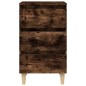 vidaXL Nachttisch mit Massivholz-Beinen Räuchereiche 40x35x69 cm vidaXL Nachttisch mit Massivholz-Beinen Räuchereiche 40x35x69 cm