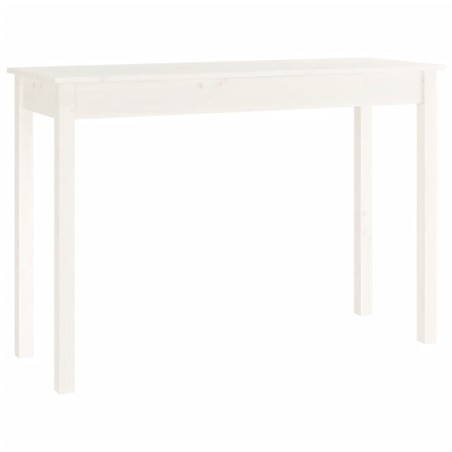 vidaXL Konsolentisch Weiß 110x40x75 cm Massivholz Kiefer