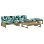 vidaXL 4-tlg. Garten-Lounge-Set mit Kissen Kiefernholz Imprägniert vidaXL 4-tlg. Garten-Lounge-Set mit Kissen Kiefernholz Imprägniert