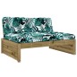 vidaXL 4-tlg. Garten-Lounge-Set mit Kissen Kiefernholz Imprägniert vidaXL 4-tlg. Garten-Lounge-Set mit Kissen Kiefernholz Imprägniert