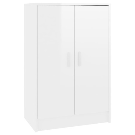 vidaXL Schuhschrank Hochglanz-Weiß 60x35x92 cm Holzwerkstoff