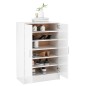 vidaXL Schuhschrank Hochglanz-Weiß 60x35x92 cm Holzwerkstoff vidaXL Schuhschrank Hochglanz-Weiß 60x35x92 cm Holzwerkstoff