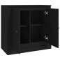 vidaXL Sideboard Schwarz 70x35,5x67,5 cm Holzwerkstoff vidaXL Sideboard Schwarz 70x35,5x67,5 cm Holzwerkstoff