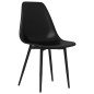 vidaXL Esszimmerstühle 6 Stk. Schwarz PP vidaXL Esszimmerstühle 6 Stk. Schwarz PP