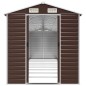 vidaXL Gerätehaus Braun 191x810x198 cm Verzinkter Stahl vidaXL Gerätehaus Braun 191x810x198 cm Verzinkter Stahl