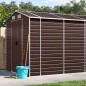 vidaXL Gerätehaus Braun 191x895x198 cm Verzinkter Stahl vidaXL Gerätehaus Braun 191x895x198 cm Verzinkter Stahl