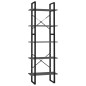 vidaXL Bücherregal 5 Fächer Grau 60x30x175 cm Holzwerkstoff vidaXL Bücherregal 5 Fächer Grau 60x30x175 cm Holzwerkstoff