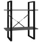 vidaXL Bücherregal 5 Fächer Grau 60x30x175 cm Holzwerkstoff vidaXL Bücherregal 5 Fächer Grau 60x30x175 cm Holzwerkstoff