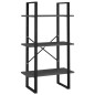 vidaXL Bücherregal 5 Fächer Grau 60x30x175 cm Holzwerkstoff vidaXL Bücherregal 5 Fächer Grau 60x30x175 cm Holzwerkstoff