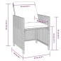 5-tlg. Garten-Essgruppe Poly Rattan Akazienholz Schwarz 5-tlg. Garten-Essgruppe Poly Rattan Akazienholz Schwarz