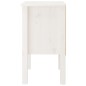 vidaXL Nachttisch Weiß 40x35x61,5 cm Massivholz Kiefer vidaXL Nachttisch Weiß 40x35x61,5 cm Massivholz Kiefer