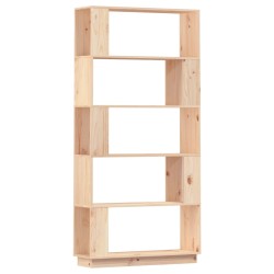 vidaXL Bücherregal/Raumteiler 80x25x163,5 cm Massivholz Kiefer