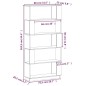vidaXL Bücherregal/Raumteiler 80x25x163,5 cm Massivholz Kiefer vidaXL Bücherregal/Raumteiler 80x25x163,5 cm Massivholz Kiefer