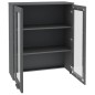 vidaXL Highboard-Oberteil HAMAR Dunkelgrau 85x35x100 cm Massivholz vidaXL Highboard-Oberteil HAMAR Dunkelgrau 85x35x100 cm Massivholz