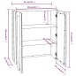 vidaXL Highboard-Oberteil HAMAR Dunkelgrau 85x35x100 cm Massivholz vidaXL Highboard-Oberteil HAMAR Dunkelgrau 85x35x100 cm Massivholz