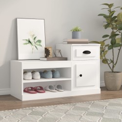 vidaXL Schuhschrank Weiß 100x42x60 cm Holzwerkstoff