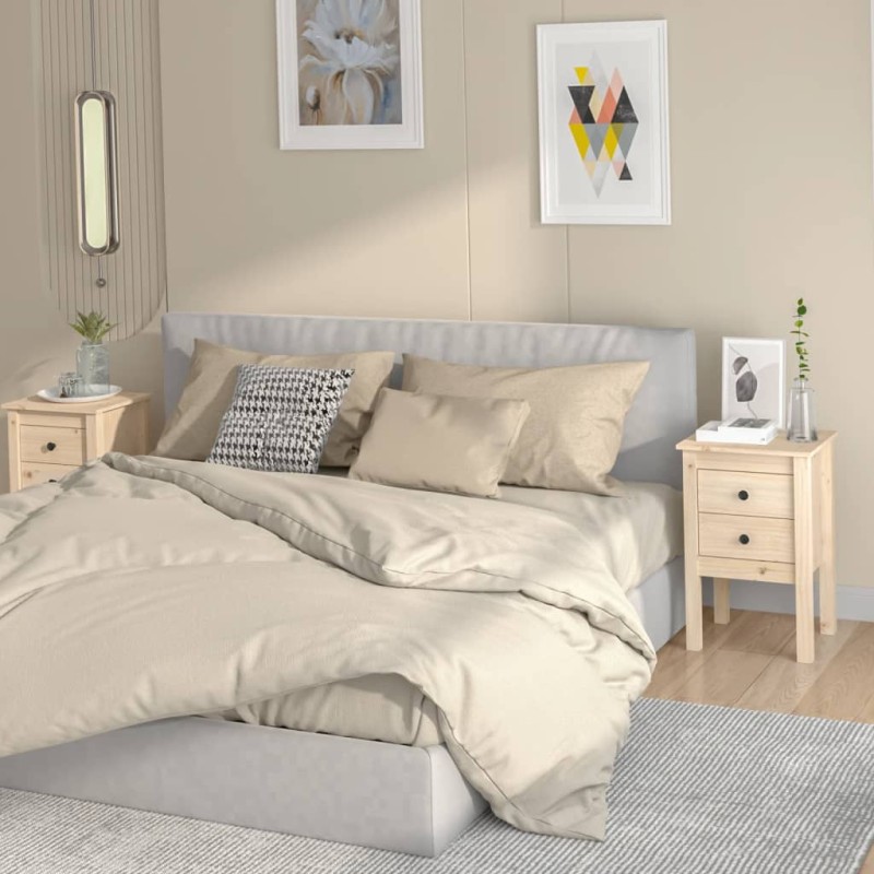 vidaXL Nachttische 2 Stk. 40x35x61,5 cm Massivholz Kiefer vidaXL Nachttische 2 Stk. 40x35x61,5 cm Massivholz Kiefer