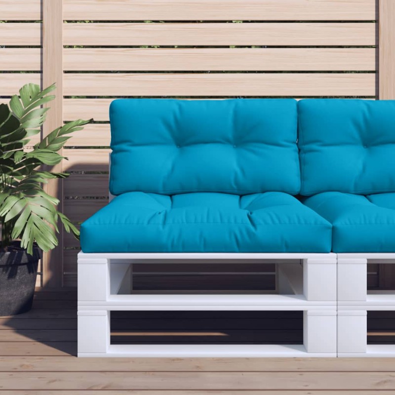 vidaXL Palettenkissen Blau 70x40x12 cm Stoff vidaXL Palettenkissen Blau 70x40x12 cm Stoff