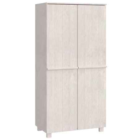 vidaXL Kleiderschrank HAMAR Weiß 89x50x180 cm Massivholz Kiefer